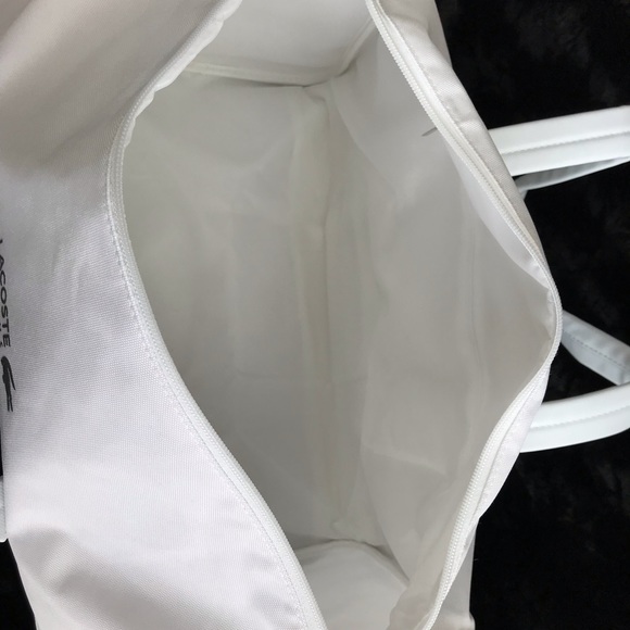 Lacoste Bags Lacoste Bag Gym Duffle Sports Weekender White New